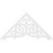 Ekena Millwork Pitch Athens Architectural Grade PVC Gable Pediment, 60"W x 30"H x 1"P (12/12) GPP060X030X100ATH - alternate 5